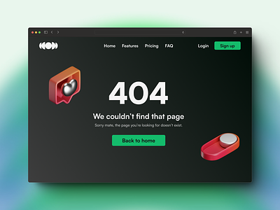 Daily UI 008 - 404 Page 404 404 page daily ui illustration ui