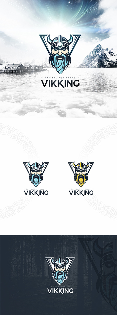 Vikking logo design branding graphic design logo