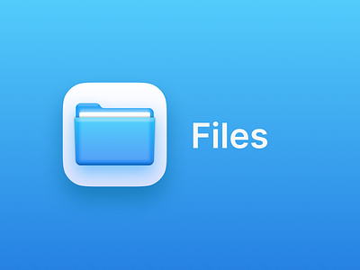 Files - App icon redesign concept #33 app branding design graphic design illustration logo typography ui ux vector