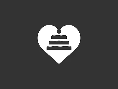 Cake Logo Design brand branding cake cake logo creative design heart icon identity logo logodesign love mark minimal logo design minimalist staffing sweet