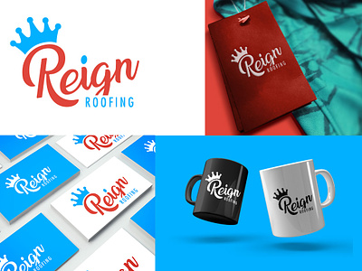 Reign Roofing Logo | Roofing Branding 3d animation branding graphic design logo motion graphics reign roofing logo roofing branding ui