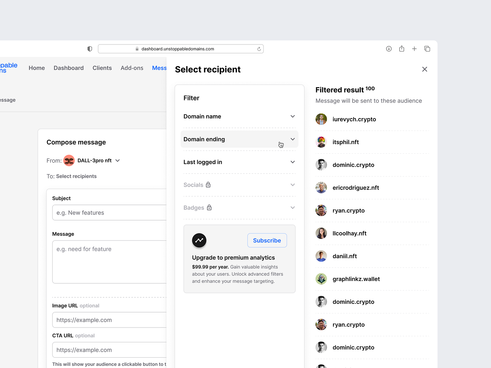 3 Segment message compose by solomon rotimi eyitene on Dribbble