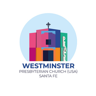 Logo for LGBT+ friendly church animation branding graphic design logo