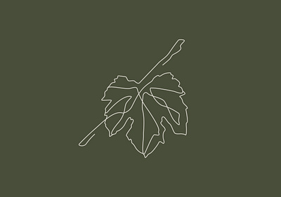 Limoges Cellars - Leaf illustration logo vineyard