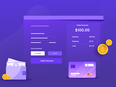 Accept Payments For Your Websites 3d adobe adobe illustrator art share artshare branding creative design flat gradients graphic design illu illustration illustrator logo minimal nowshillustration ui vector web design