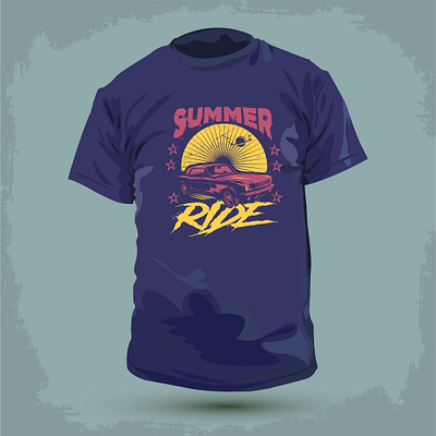 Summer ride new t-shirt design graphic design logo pod pod expart tshirt design tshirt designer ui