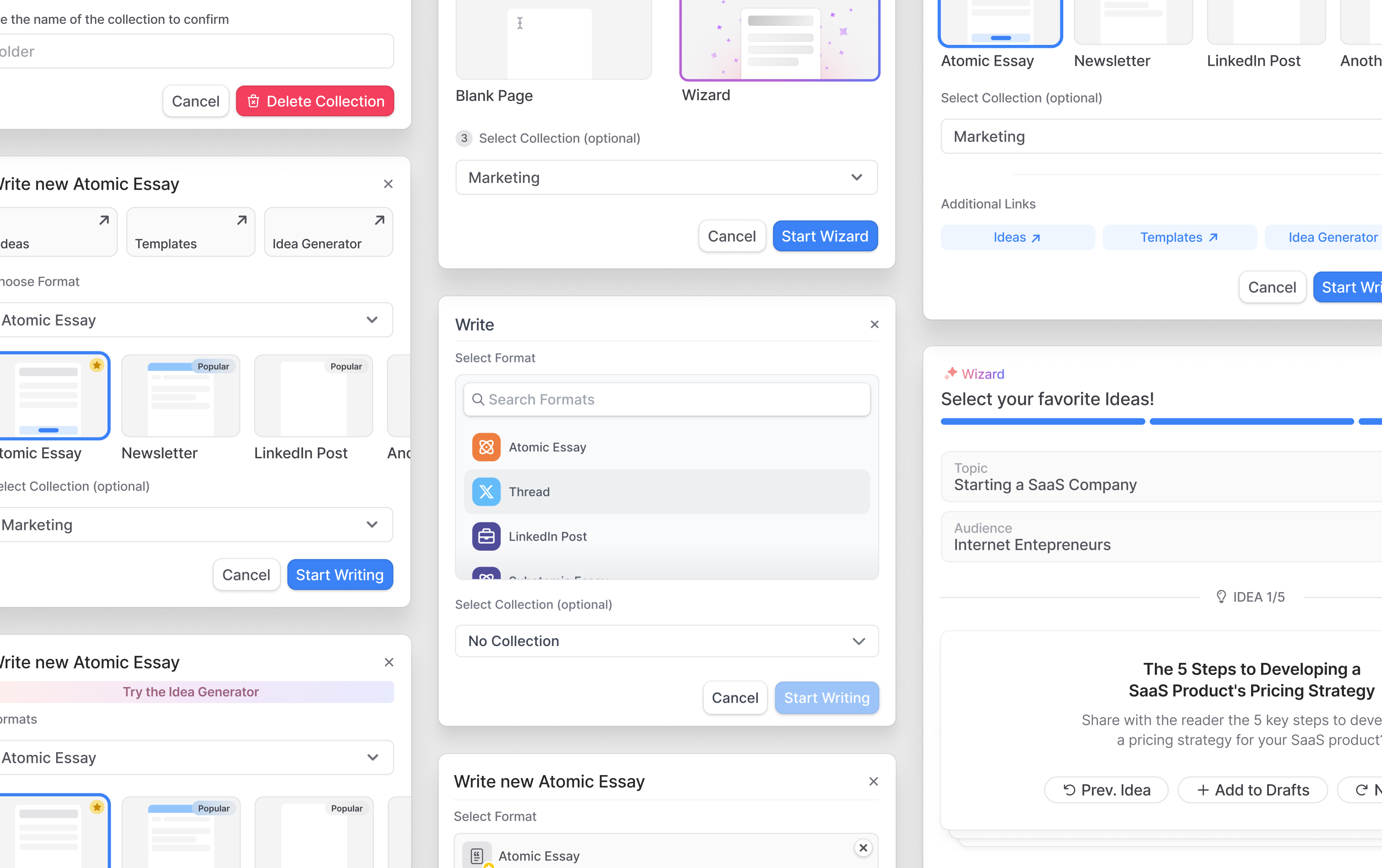 Modals modal popup radio button search step ui