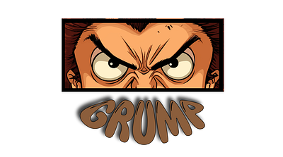 Grump Eyes Logo branding graphic design logo