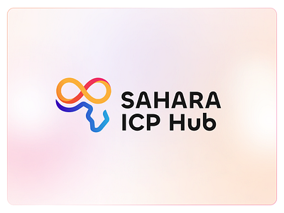 Sahara ICP Hub Logo/Visual Identity blockchain branding community design graphic design inspiration logo ui visual identity web
