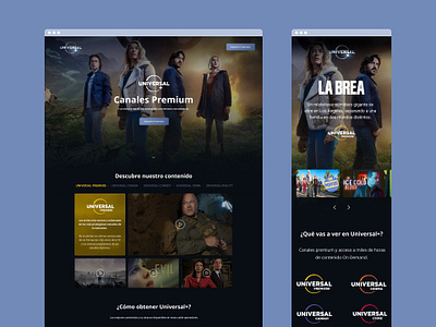 Universal Plus - Website movies product design ui ui kit universal plus user interface visual design wireframing