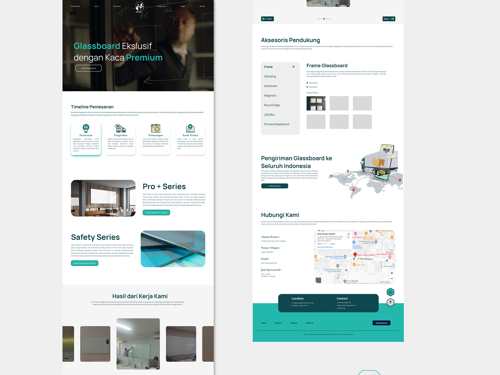 Colarof Glassboard Office Furniture UI Website by Roynald Oktaviano on ...