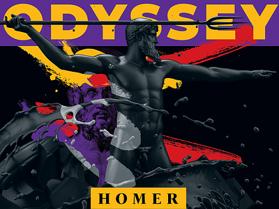 Odyssey 3d illustration artwork body cover design grahicdesign homer illustration odyssey plakat poster print sculpture