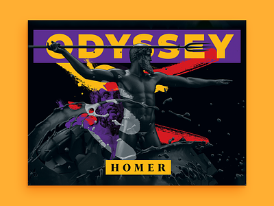 Odyssey 3d illustration artwork body cover design grahicdesign homer illustration odyssey plakat poster print sculpture