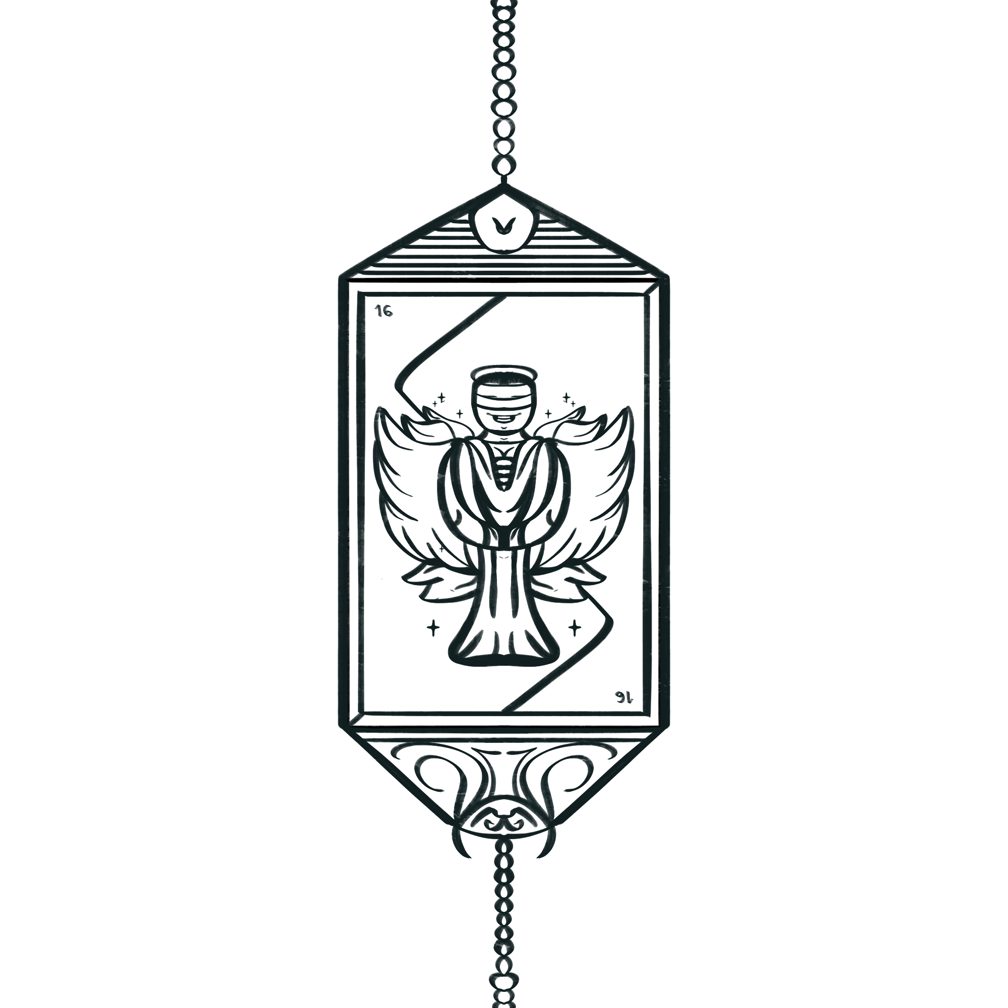 Inktober 2023 - 16 - Angel angel design illustration inktober inktober2023