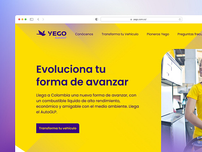 Yego - Website landing page ui ui kit user interface vd visual design website