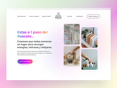 Home Rescue - Landing Page landing page prototype trend ui user interface visual design website