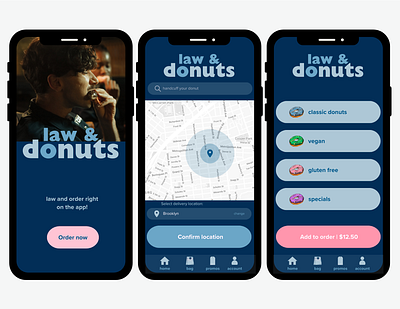 Law&Donuts App Project app color graphic design logo ui ux