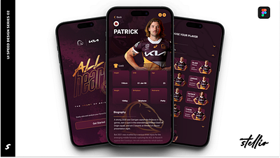 Broncos Player Profile Analysis Concept App broncos graphicdesign speeddesign uidesign