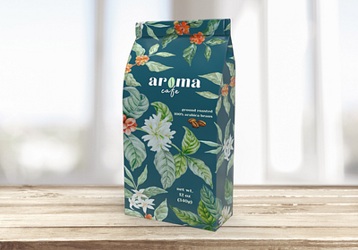 Package Design | Aroma Cafe 3d branding coffee drink eat food graphic design logo package design product design ui