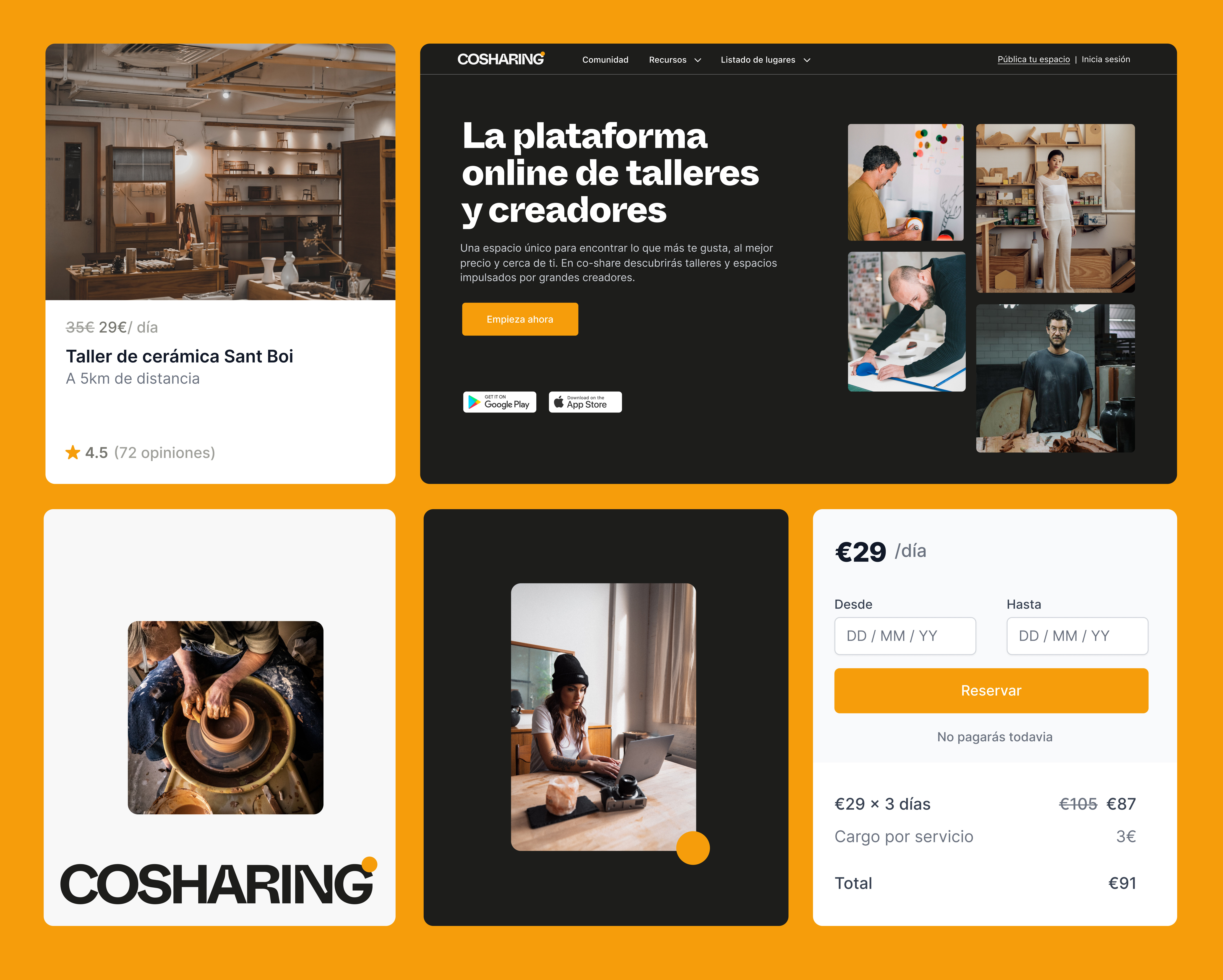 Workshops Marketplace - Web Design app branding design graphic design illustration logo typography ui ux vector