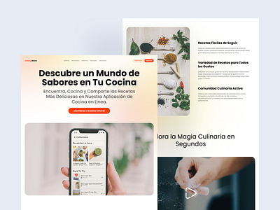 SaaS Food Landing Page branding graphic design hero landing landing page ui web design