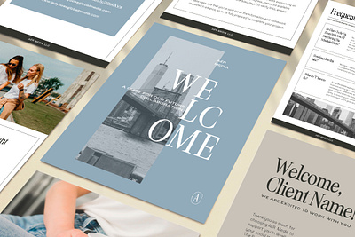 AÉR Media Welcome Guide branding collateral graphic design logo pdf