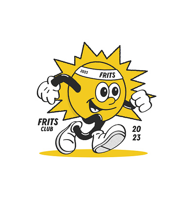 FRITS Club 2023 cartoon design logo mascot rubberhose