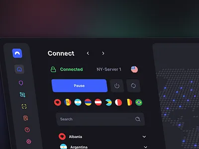[Mockup] NordVPN Redesign dashboard design graphic design interface technology ui ux vpn