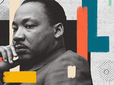 MLK african american black history collage design geometric graphic design history photoshop