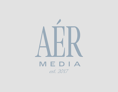 AÉR Media Logo Design brand identity branding design graphic design illustrator logo