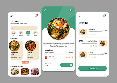 UI Design - Food Delivery App (copy work) branding design food food delivery mobile ui ui design ux