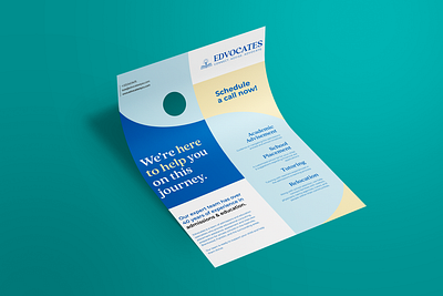 Edvocates Flyer branding collateral graphic design logo pdf