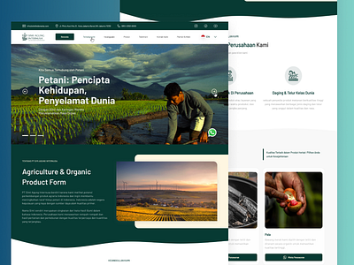 Landing Page Website - PT.Simi Agung Internusa branding landingpage nature portofolio simple design simple page simple ui design ui ui design ui landing uidesign web design website design website nature website portofolio website simple