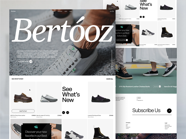 Bertóoz - E-commerce Website by Odama on Dribbble