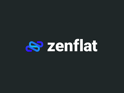 Zenflat brand branding concept design graphic design identity logo logomark logos