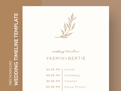 Minimalist Wedding Timeline Free Google Docs Template docs document free google docs templates free template free template google docs google google docs itinerary minimal minimalist minimalistic print printing program schedule simple template templates timeline wedding