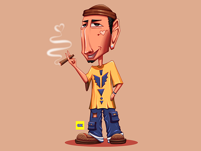 Hey, Love! artist characterdesign design digital art fashion guy illustration man outfit photoshop stylized tattoo urban