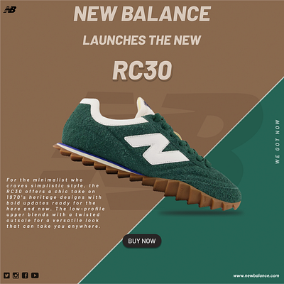 New Balance Social Media Post Design design figma graphic design shoes