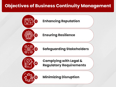 Business Continuity Management Objectives | Inmorphis app branding design graphic design illustration
