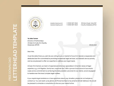 Law Firm Letterhead Free Google Docs Template advocate attorney company docs document free google docs templates free template free template google docs google google docs lawyer letterhead letterheads paper print printing stationery template templates writing