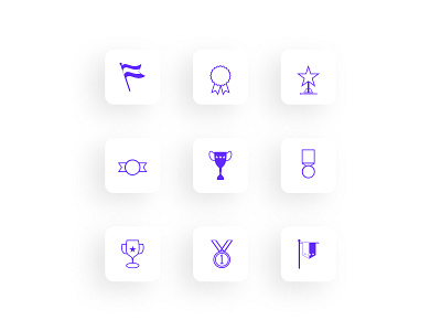 Trophy icons branding design icon logo ui ux vector zart