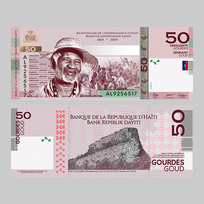 Haitian banknote edit banknote design graphic design haiti money