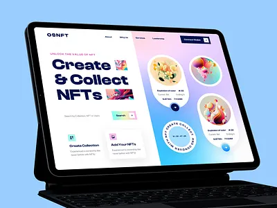 NFT Website illustration market ui marketplace nft nft store nft store ui nft website online nft store online store ui