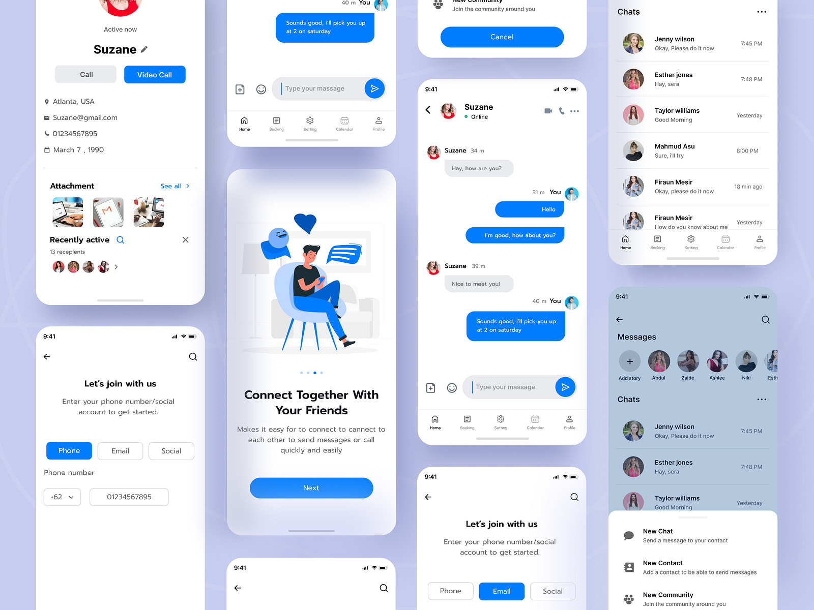 Chat Mobile App 💬 by Saheda akter Shipa for SylGraph on Dribbble