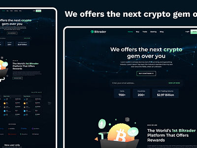 Bitrader HTML Website Template bitrader bootstrap crypto crypto currency crypto token crypto website template cryptocurrency css3 html template html5 responsive web template responsive website template web template website design website template