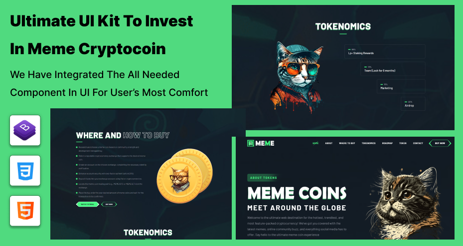 Meme Coin HTML5 Website Template by Bitrix Infotech Pvt Ltd on Dribbble Meme Coin HTML5 Website Template by Bitrix Infotech Pvt Ltd on Dribbble