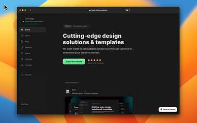 Meet 巣 Nest — multipurpose template for Framer blog design system figma framer interface low code no code portfolio store template ui ui kit ux ux design web design website