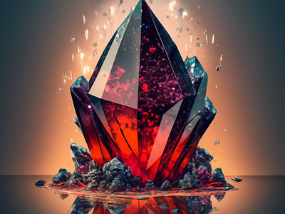 A DREAMY DARK CRYSTAL artwork crystal art illustration