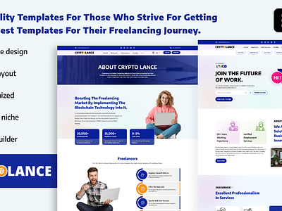 Cryptolance HTML5 Website Template bootstrap cryptolance cryptolance freelance cryptolance website template css design figma figma design freelance html template freelance platform freelancer html html website template html5 html5 template template ui ux website design