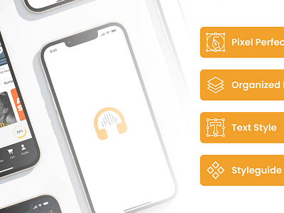 Mobile Audio & eBook Store App UI Kit android app app design app screens app ui app ui kit audio audio book book store books ebook ebook app figma figma design ios mobile app mobile audio ui uiux ux